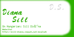 diana sill business card